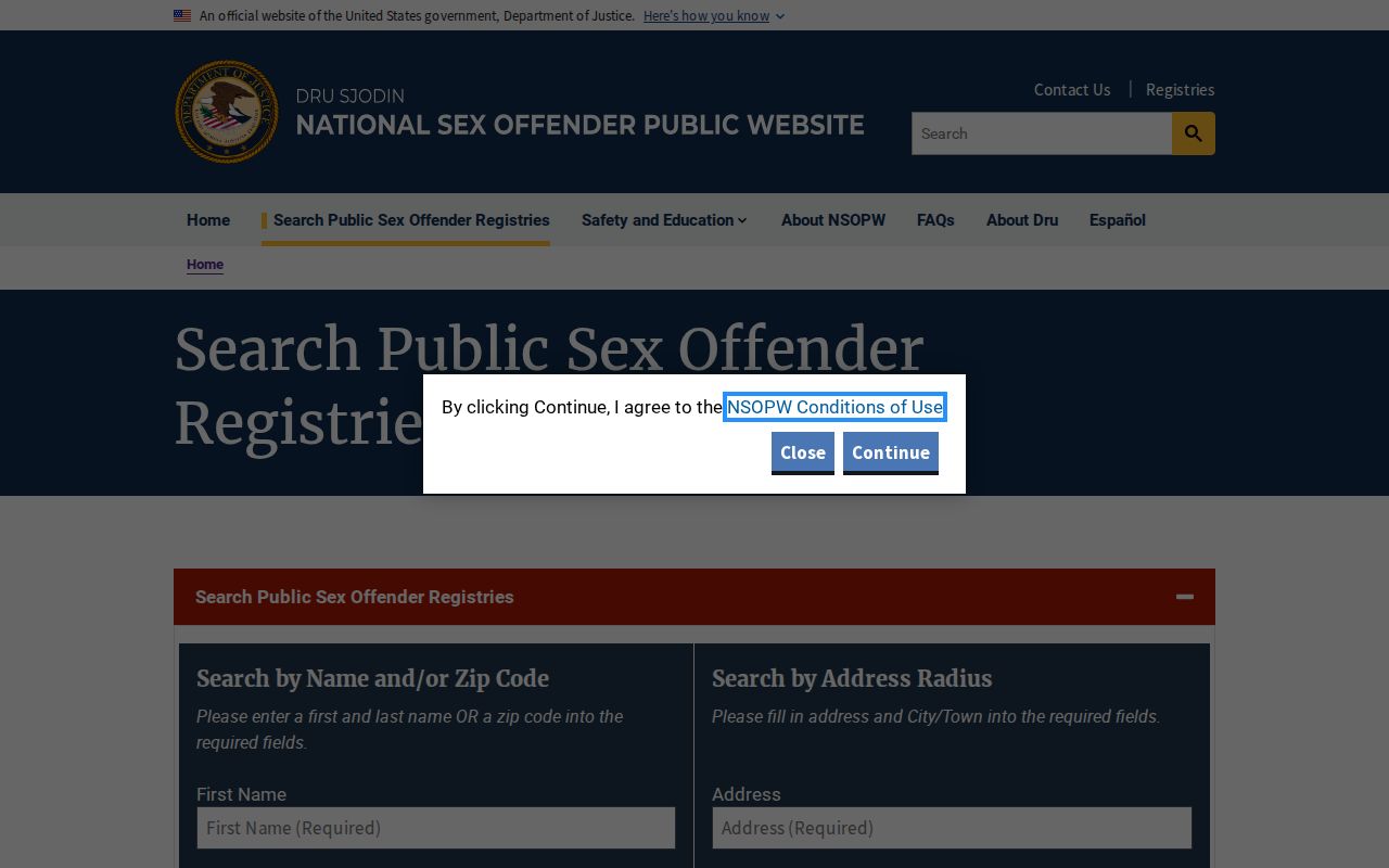 Schuyler County sex offender lookup through the national NSOPW search