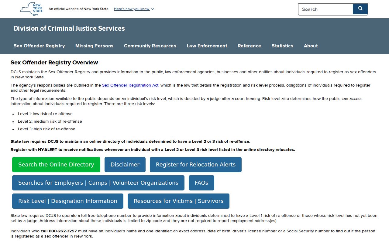 Schuyler County sex offender lookup registry overview and alert options