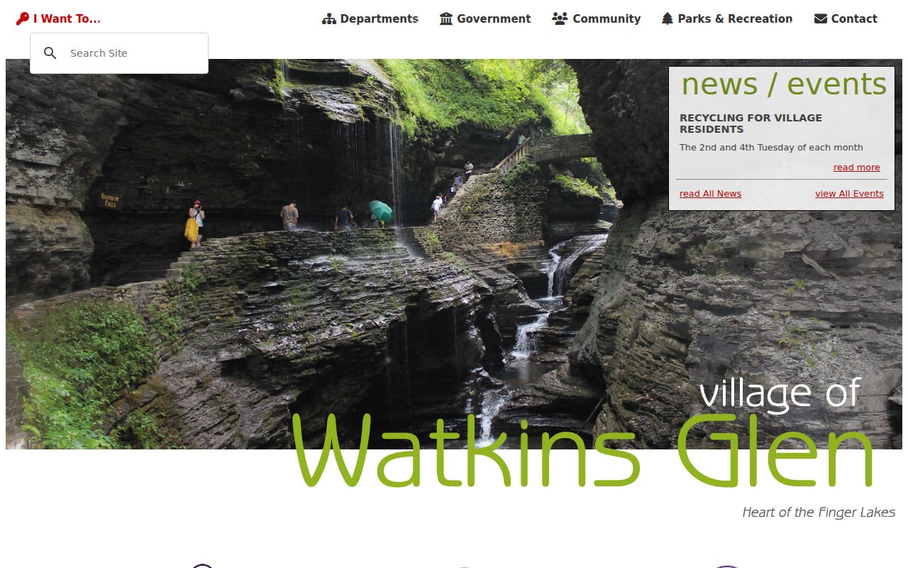Watkins Glen criminal records municipal building on the official village portal